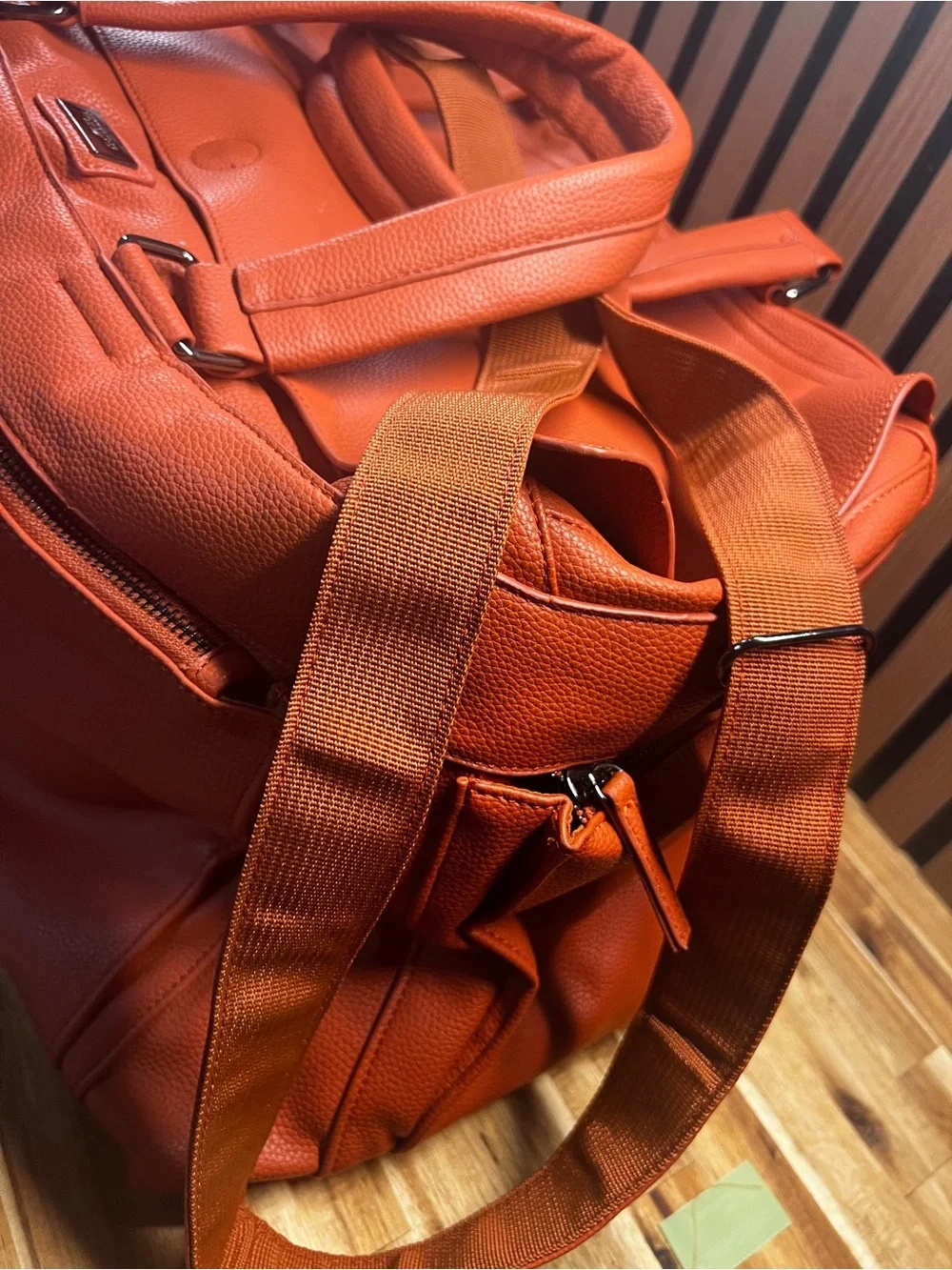 Gutteridge & Co. Napoli Leather NEW  Weekend Duffle Bag - Italian Orange